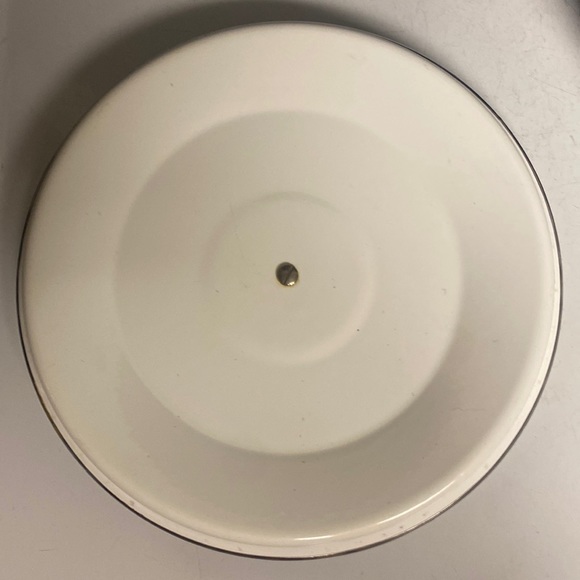 Fancipans Green Paisley Enamel Handled Pot Lid 9.5”D Two Piece - Picture 10 of 17